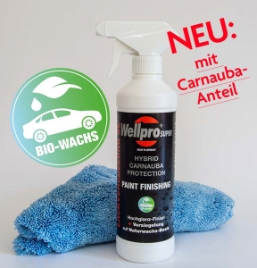 PM.014 Wellpro Hybrid Carnauba Protection Set ( Sprühflasche + Mikrofasertuch )