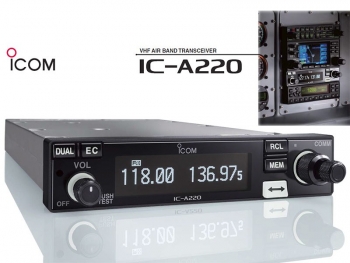 F.026 ICOM  IC-A220T 8,33 kHz Einbaufunkgerät mit TSO/ETSO Zul.