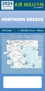 AM.007 Air Million VFR Karte Greece & Northern Balkans 2023