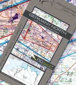 1403 Rogers Data VFR Luftfahrtkarte Deutschland Nord 2025