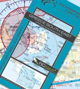 Vorbestellung 1439 Rogers Data VFR Luftfahrtkarte Griechenland Süd-Ost 2024