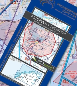 Vorbestellung 1444 Rogers Data VFR Luftfahrtkarte Norwegen Nord 2024