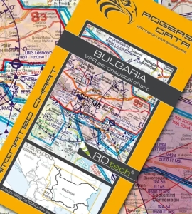 Vorbestellung 1448 Rogers Data VFR Luftfahrtkarte Bulgarien 2024