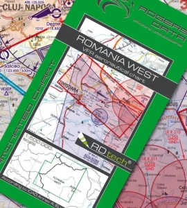 1456 Rogers Data VFR Rumänien West Luftfahrtkarte 2025