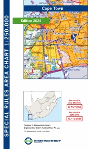1400.1 Luftfahrtkarte SRA250 Kapstadt 2024 Maßstab 1:250.000