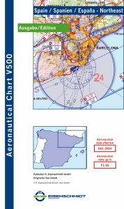 1371-8 V500 Karte Spanien Nordost 2025