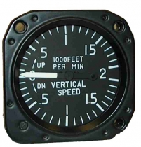 VM.001.1 Falcon Gauge VSI2 Variometer 2000feet,80mm Einbaum.