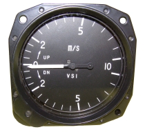 VM.001.2 Falcon Gauge VSI10-MES-3 Variometer +/-10m, 80mm Einbaum.