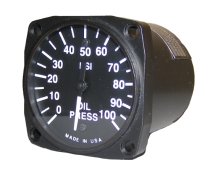 FG.020 Elektr.Öldruckanzeige 0-100PSI inkl.FAA Form 8130-3