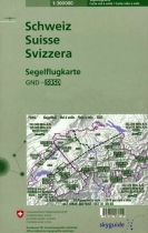 1370-2 Segelflugkarte Schweiz 2025