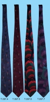 T.097.3-T.097.7 Krawatten Reine Seide