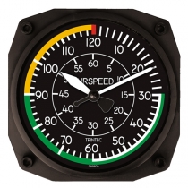 GA.010b Wanduhr im Cockpit-Design Airspeed