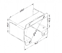 FLA.013.10 Panelhalterung vertikal (PowerFLARM)