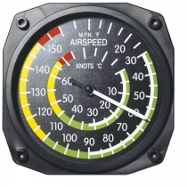 GA.014e Thermometer im Cockpit-Design Airspeed groß