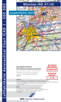 1350 47/10 ICAO Karte München 2023 ohne Folie