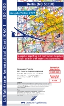 Vorbestellung 1352 51/10 ICAO-Segelflug-Karte 2023 Berlin o.Folie