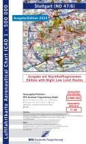 Vorbestellung 1850N 47/6 ICAO-Karte Stuttgart 2023 mit Folie