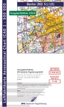 1850 51/10  ICAO-Karte Berlin 2024 mit Folie