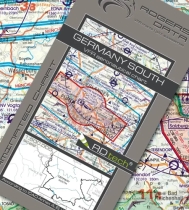 1404 Rogers Data VFR Luftfahrtkarte Deutschland Süd 2025