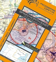 Vorbestellung 1431 Rogers Data VFR Luftfahrtkarte Spanien Nord-Ost 2024
