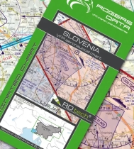 1413 Rogers Data VFR Luftfahrtkarte Slovenien 2025 Maßstab 1:200.000