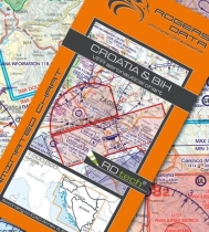 Vorbestellung 1411 Rogers Data VFR Luftfahrtkarte Kroatien & Bosnien 2024