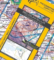1426 Rogers Data VFR Luftfahrtkarte Belgien & Luxemburg 2025