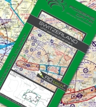 Vorbestellung 1406 Rogers Data VFR Luftfahrtkarte Schweiz 2024