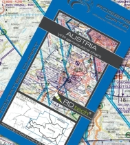 1405 Rogers Data VFR Luftfahrtkarte Österreich 2025