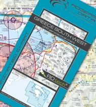 1438 Rogers Data VFR Luftfahrtkarte Griechenland Süd-West 2025
