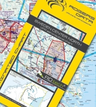 1441 Rogers Data VFR Luftfahrtkarte Schweden Zentrum-Nord 2025