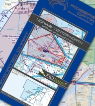 1445 Rogers Data VFR Luftfahrtkarte Norwegen Zentrum-Nord 2025