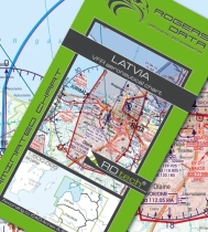 1453 Rogers Data VFR Luftfahrtkarte Lettland 2025