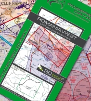 Vorbestellung 1456 Rogers Data VFR Rumänien West Luftfahrtkarte 2024