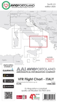 Vorbestellung 1250.5 LI-5 VFR Flight Chart Italien AvioPortol 2024