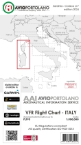 Vorbestellung 1250.7 LI-7 VFR Flight Chart Italien Avioportolano 2024