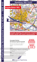 1352 53/6 ICAO-Segelflug-Karte Hamburg 2025 o.Folie