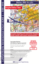 18500 51/10 ICAO-Segelflug-Karte 2025 Berlin m.Folie