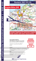 1352 53/10 ICAO-Segelflug-Karte 2025 Rostock o.Folie