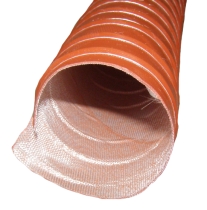 HLS.012 Heissluftschlauch/Silikonluftschlauch mit Knickschutz, SCAT, 80mm Durchmesser, Länge 1m
