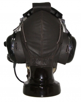 T.043 Headset-Lederhaube Sommer Farbe braun